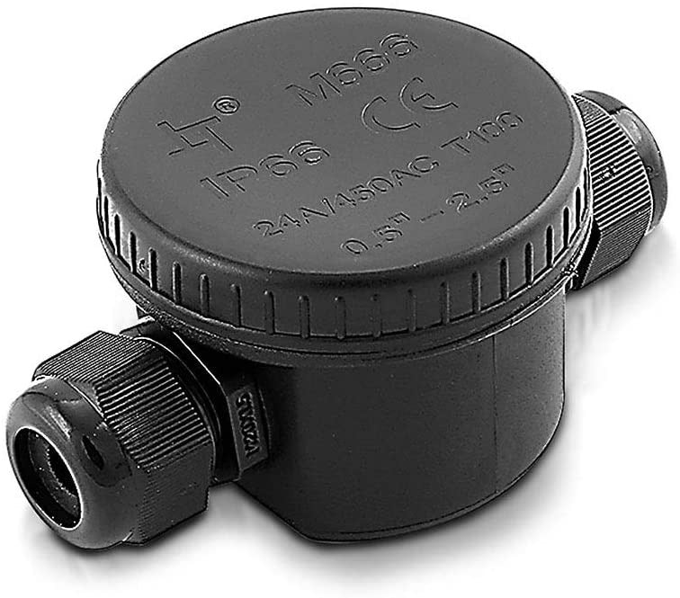 Kabelverdeler - 2 buitenuiteinden - 3-pins - IP66 Kabelverdeler - 2 buitenuiteinden - 3-pins - IP66